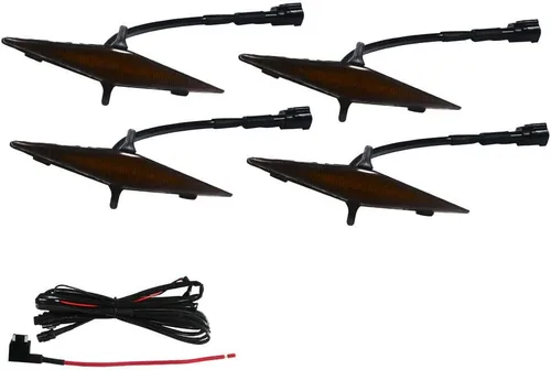 Vista 11 de 3 luces LED ámbar de lente ámbar compatibles con parrilla 4Runner TRD Pro 2014-2019 SR5 TRD todoterreno Limited TRO Pro