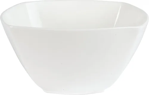 Vista 8 de Everyday White by Fitz and Floyd Nevaeh - Juego de vajilla cuadrada suave de 12 piezas, servicio para 4 personas