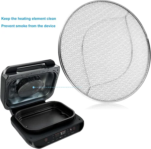 Vista 3 de Protector de salpicaduras de repuesto para freidora de aire Ninja Foodi FG551 Stainless Steel Splatter Screen Accessories for Ninja Foodi Smart XL