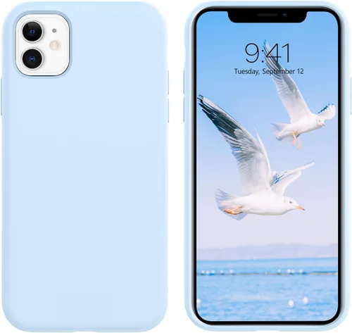 Vista 101 de GUAGUA Funda compatible con iPhone 17 Pro Max de 6.9 pulgadas, silicona líquida, goma de gel suave, delgada, forro de microfibra delgada