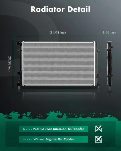 Vista 2 de SCITOO 13215 Radiador Fit 2012-2014 para V-olkswagen para Beetle 2011-2015 para V-olkswagen para Jetta