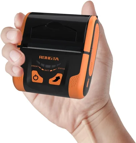 Vista 6 de Impresora POS portátil Rongta de 80 mm, impresora térmica móvil de recibos, conexión USB y Bluetooth, compatible con teléfono Android,