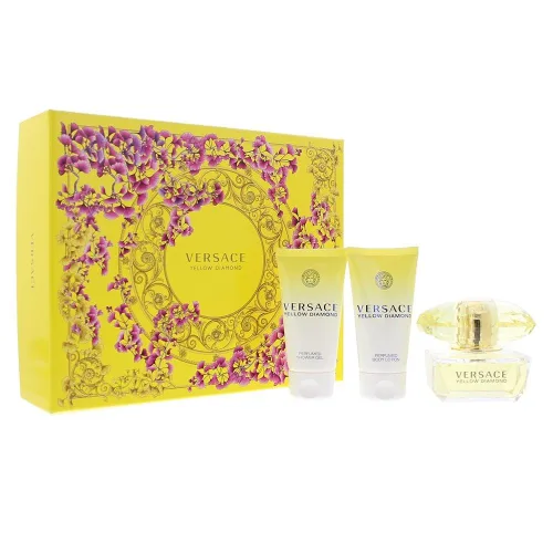 Vista 4 de Versace Yellow Diamond - Eau de Toilette en espray para mujer, 6.7 oz