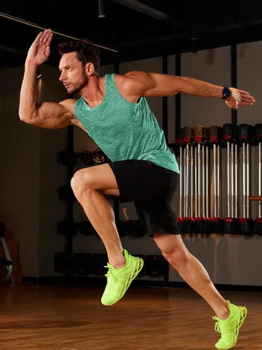 Vista 4 de TACVASEN Camisetas sin mangas para hombre, de secado rápido, sin mangas, para entrenamiento, musculación, fisicoculturismo, gimnasio, rendimiento