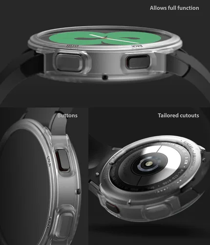 Vista 5 de Ringke Air Sports - Funda compatible con Samsung Galaxy Watch 4 de 1.575 pulgadas, transparente mate