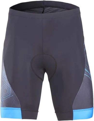 Vista 2 de beroy Pantalones de ciclismo cómodos para hombre, pantalones cortos de bicicleta acolchados 3D