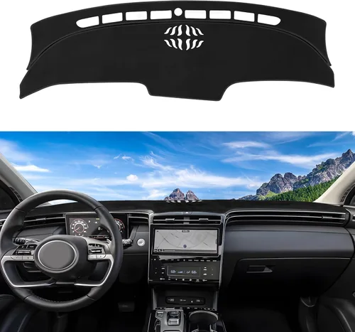 Vista 60 de Tapete de cubierta de salpicadero personalizado para Mazda3 Hatchback, Sedan 2019-2024 2025 2026 (sin HUD), protector antideslizante