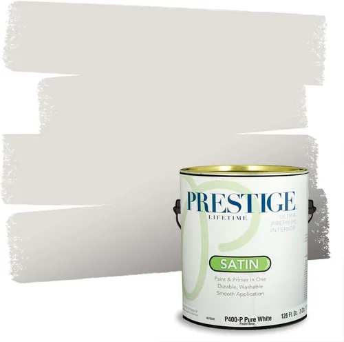 Vista 8 de PRESTIGE Paints - Pintura interior e imprimación en uno, 1 galón, cáscara de huevo, pimienta envejecida
