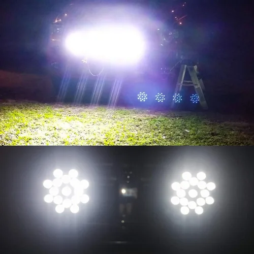 Vista 8 de Willpower 2 piezas 7 pulgadas 51 W negro punto haz redondo LED trabajo barra de luz DC 9-30 V para camión coche ATV SUV 4X4 Jeep camión lámpara