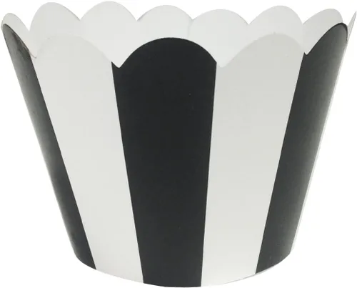 Vista 2 de AllyDrew Envolturas para cupcakes de tamaño estándar (juego de 20), color negro