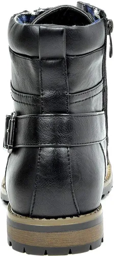 Vista 5 de Bruno Marc Men's Motorcycle Combat Boots Zipper Biker Boot