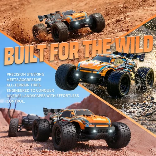 Vista 9 de HAIBOXING 1:18 coche de control remoto, 36KPH 4WD Fast RC Car para adultos