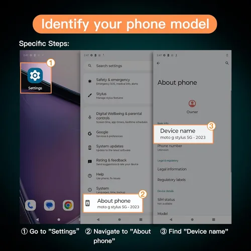Vista 3 de JETech Protector de pantalla para Motorola Moto G Stylus 2023, paquete de 3