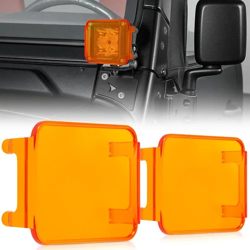 Vista 14 de Auxbeam Serie FA, cubos LED de 3 pulgadas con DRL, 2 modos, haz puntual, luces todoterreno de 20 W, luces de conducción, luces de pilar A, luces