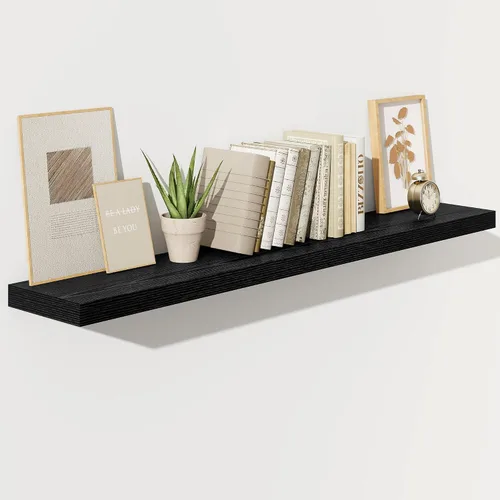 Vista 41 de Fun Memories Estantes flotantes – Estante de pared de 9.3 pulgadas de profundidad para decoración y almacenamiento – Estantería de exhibición