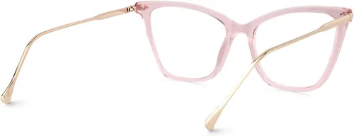Vista 6 de Zeelool Gafas de bloqueo de luz azul de gran tamaño para mujer con forma de mariposa Hilary FX0206