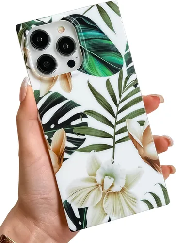 Vista 9 de Elegante Funda con Concha de Madre Perla para Niña Compatible con iPhone 14 de 6.1 Pulgadas, Funda Rectángulo con Borde, Elegante y delgada