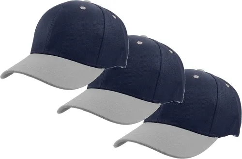 Vista 92 de Gelante - Gorra lisa de béisbol ajustable con correa trasera (3 unidades)