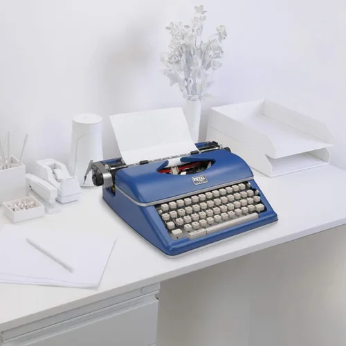 Vista 9 de Royal 79106B Máquina de escribir manual clásica (azul)
