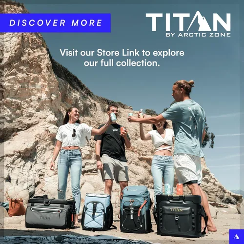 Vista 7 de Titan by Arctic Zone Deep Freeze 30 Can Insulated Tote Bag