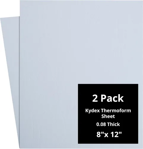 Vista 90 de Kydex Sheets - Solid Color DIY Kit for Crafting Holsters, Sheaths, and Mag Pouches - (8x8, 8x12, 12x12), Premium Thermoform Sheets - Thick, Durable