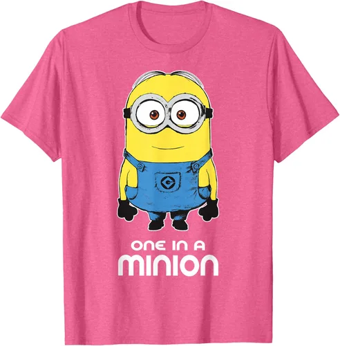 Vista 39 de Despicable Me Camiseta estampada Minions Bob One in A Minion Negro