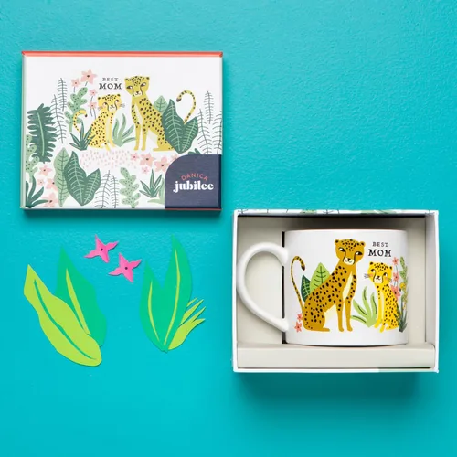 Vista 3 de Now Designs Jubilee Best Mom - Taza de gres en caja, 14 onzas