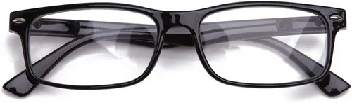 Vista 3 de Newbee Fashion Marco de lentes transparentes con marco rectangular sin receta