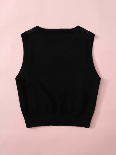 Vista 2 de MakeMeChic Chaleco de fresa para niña