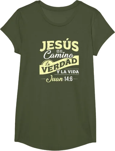 Vista 91 de Camisas de la Biblia de Jesus para los Cristianos Camiseta Española Negro