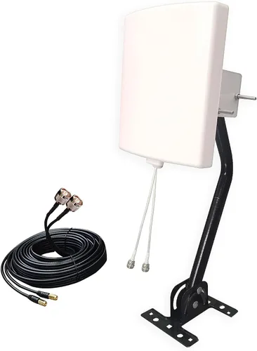 Vista 7 de Antenas WiFi de largo alcance para exteriores, kit completo de 2.4 GHz, panel externo, extensor de antena WiFi direccional para enrutador WiFi