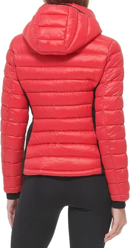 Vista 3 de Calvin Klein womens Water Resistant Casual Lightweight Scuba Side Panels Jacket