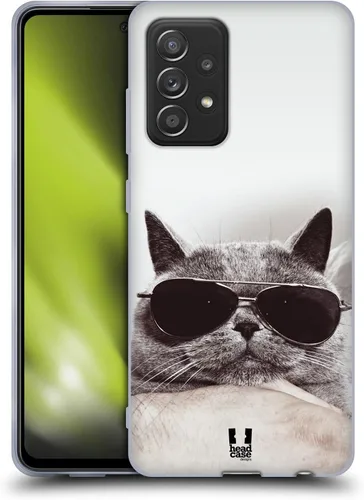 Vista 11 de Head Case Designs Chinchilla - Funda de gel suave persa para gatitos esponjosos, compatible con Galaxy A52, A52s, 5G (2021)