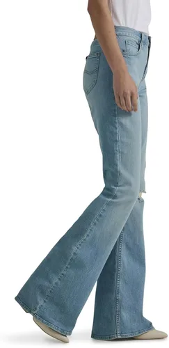 Vista 2 de Lee Jeans acampanados de tiro medio legendario para mujer
