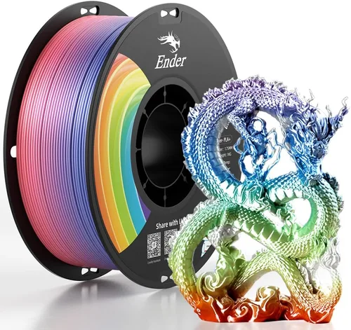 Vista 10 de Creality PLA Plus - Filamento de 1/16”, resistencia PLA Pro mejorada, precisión dimensional de +/- 0.03 mm, carrete de 2.2 libras, filamento Ender