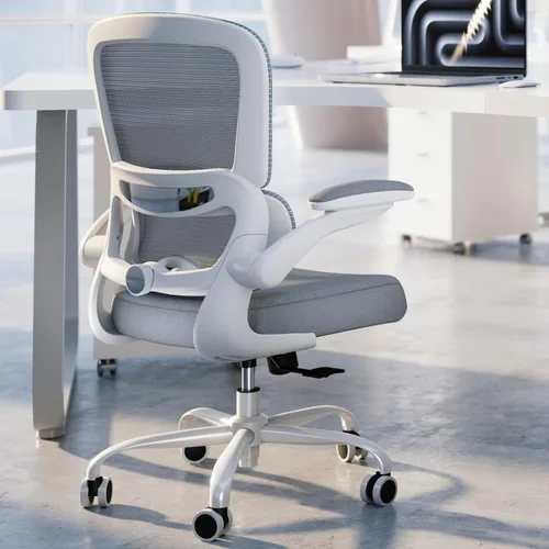 Vista 9 de TRALT Silla de oficina – Silla de escritorio ergonómica con soporte lumbar ajustable, silla de computadora de malla, sillas ejecutivas para oficina