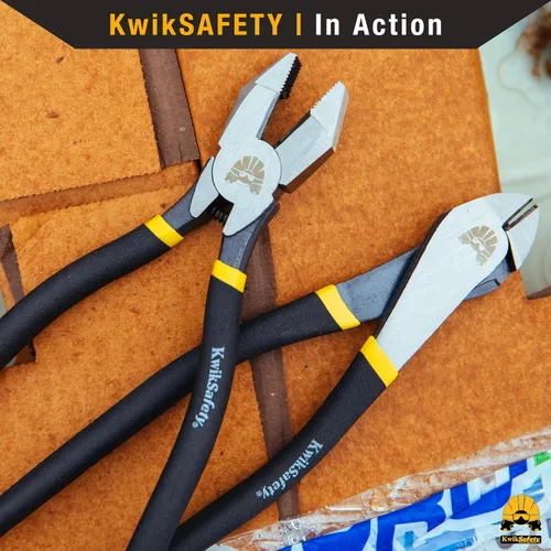 Vista 6 de KwikSafety - Charlotte, NC - PINZA Alicates de ferretería Alicates de corte diagonal de alta resistencia, cabeza en ángulo, barras de refuerzo