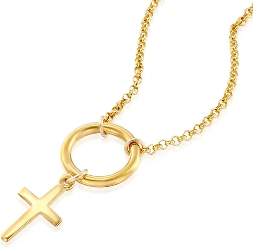 Vista 47 de Collar de cruz de oro para mujer, collares con colgante de cruz minimalista, longitud de 16 a 18 pulgadas, joyería cristiana hecha a mano, regalo