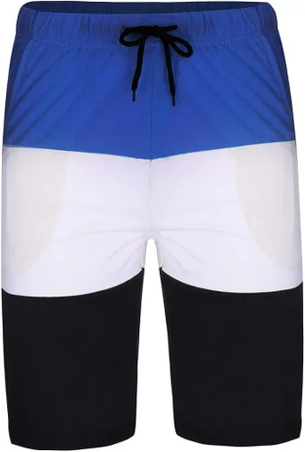 Vista 4 de Stoota Chándal casual ajustado para hombre, conjunto deportivo de retazos, camiseta de manga corta y pantalones cortos de verano