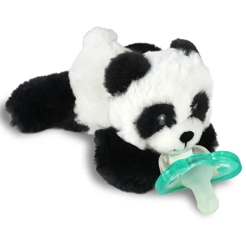 Vista 17 de RaZbaby Bear RaZbuddy - Portachupetes de Peluche para Recién Nacidos en Adelante, Hecho en EE.UU., Chupete Ortodóntico Desmontable JollyPop
