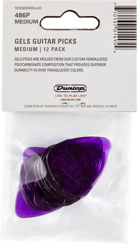 Vista 5 de Dunlop 486PMD Gels™, morado, mediano, paquete de 12/para jugador