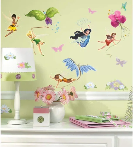 Vista 2 de RoomMates RMK1493SCS Disney Fairies - Calcomanías de pared para despegar y pegar