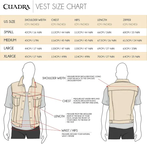 Vista 6 de CUADRA Chaleco reversible para hombre en piel auténtica