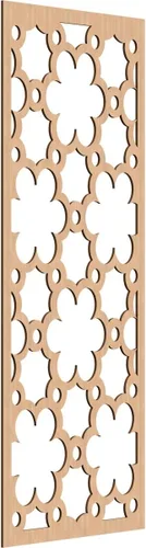 Vista 164 de 9 3/8"W x 24 3/8"H x 1/4"T Southgate Decorativos Paneles De Pared De Madera Calado, Abedul