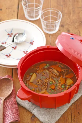 Vista 4 de MEYER Meyer microwave pressure cooker Red MPC-2.3RD 2.3L