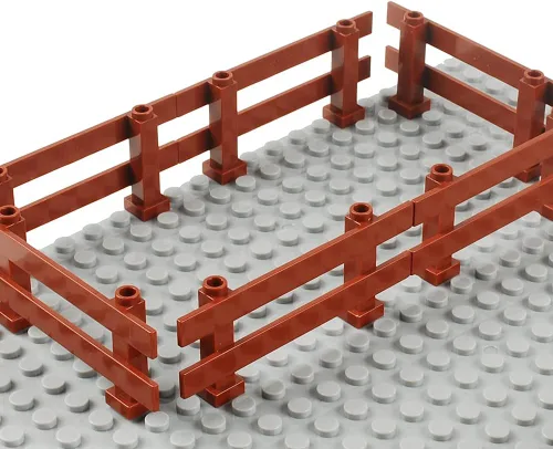 Vista 5 de Juego de 50 piezas de bloques de construcción para cerca, accesorios de ciudad, accesorios de decoración de la casa, juego de ladrillos