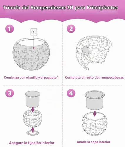 Vista 8 de Care Bears X PieceRelax - Maceta de rompecabezas 3D de 80 piezas, Bearadise, decoración del hogar para cactus de interior, macetas para suculentas