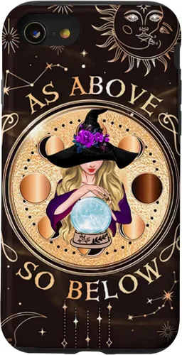 Vista 18 de iPhone 16 Witch Halloween Day - As Above - So Below Case