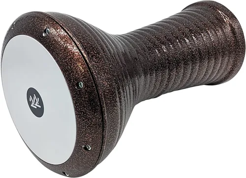 Vista 4 de La Darbuka Doumbek Zaza Percussion Wave de Estilo Egipcio de 17'' (Cobre)