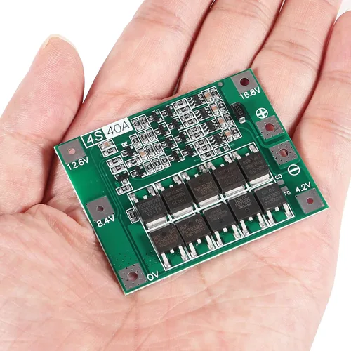 Vista 7 de 6 unids mejorado 4S 40A 16.8V 18650 batería de litio placa de protección PCB BMS cargador protección circuito equilibrio módulo de carga